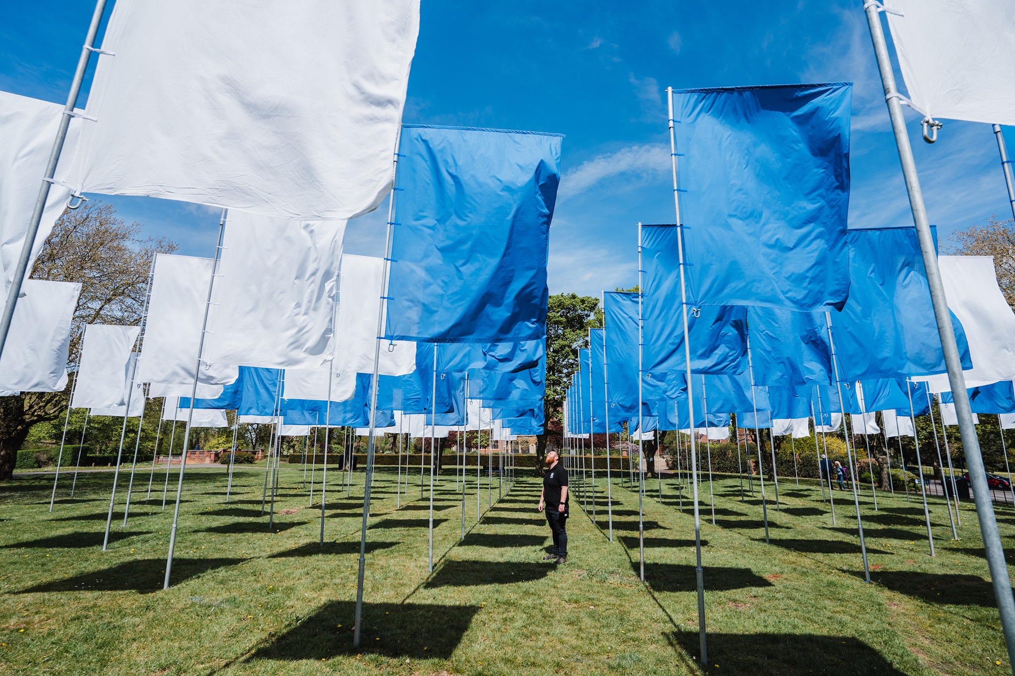 Transported installation flags 3